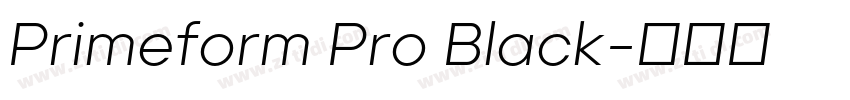 Primeform Pro Black字体转换